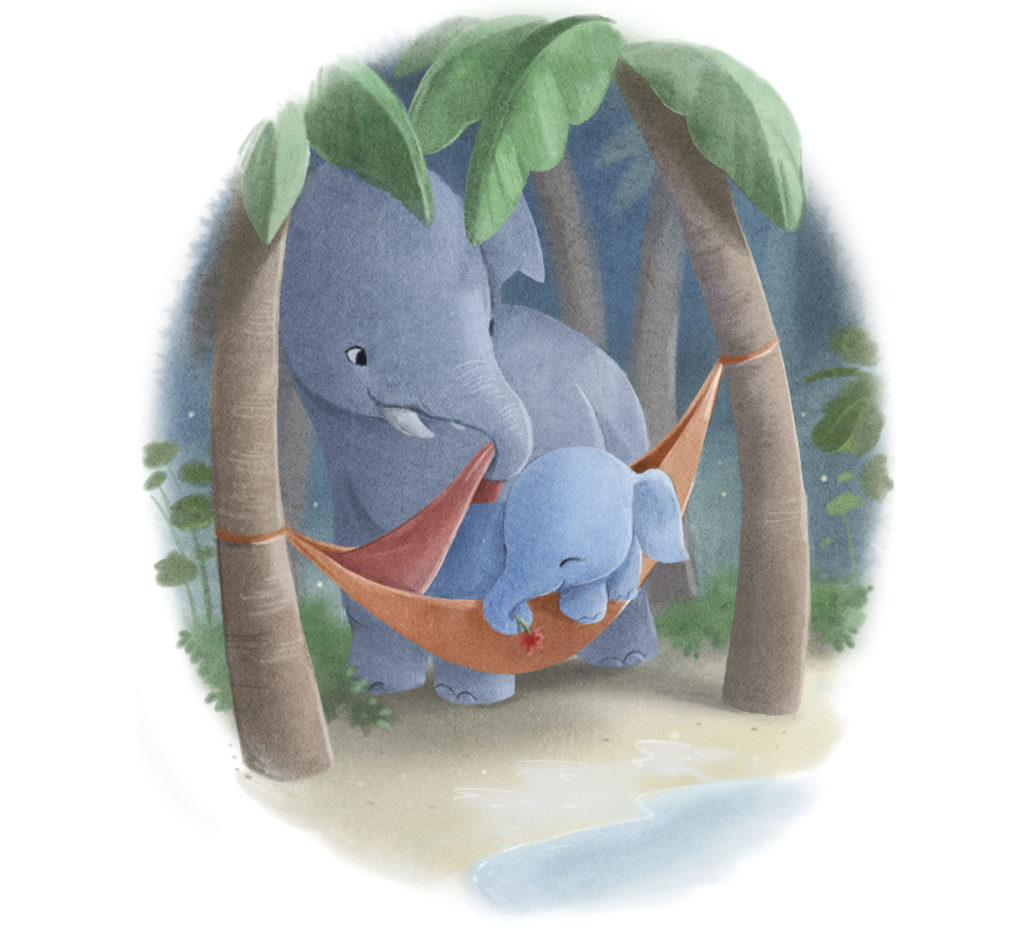 Carl-Johan Forssén Ehrlin: Elefanten som gjerne ville sove. Illustrasjon: Sydney Hanson