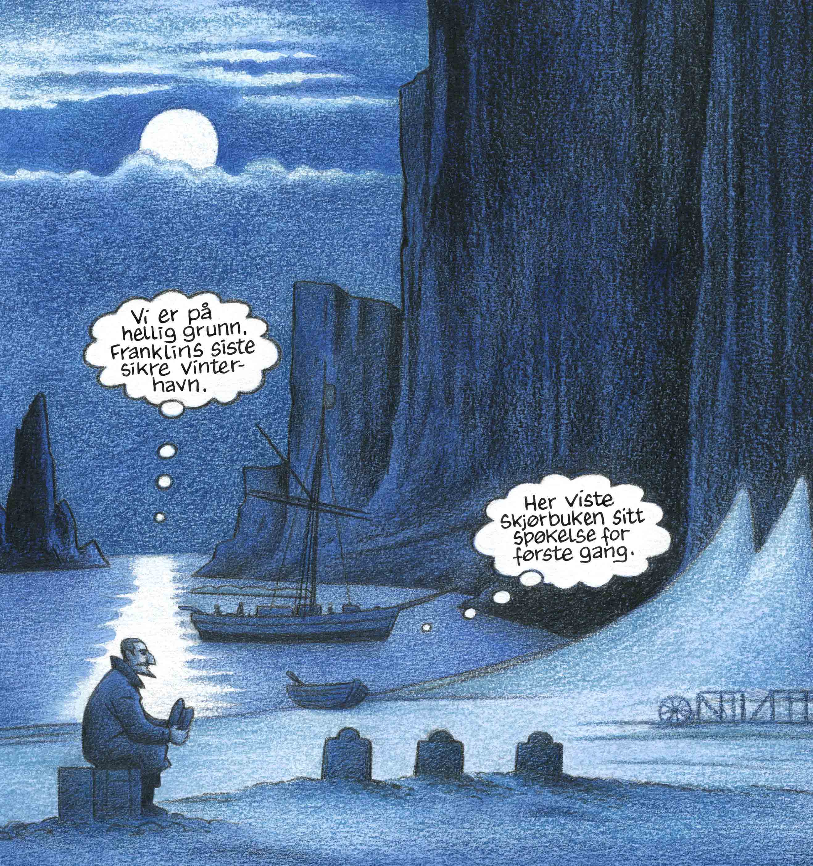 Fra "Amundsen gjennom Nordvestpassasjen" av Bjørn Ousland
