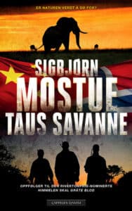 Omslaget til Sigbjørn Mostues bok "Taus savanne"