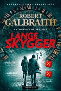 Omslaget til boka "Lange skygger" av Robert Galbraith (pseudonym for J.K. Rowling)