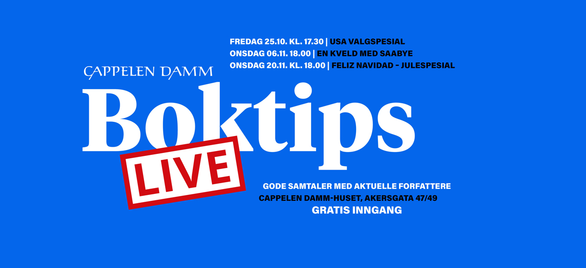 Boktips LIVE høsten 2024: Gode samtaler med aktuelle forfattere