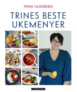 Omslag til «Trines beste ukemenyer» av Trine Sandberg