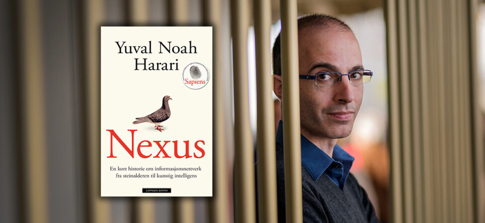 Bilde Av Harari og hans nye bok Nexus